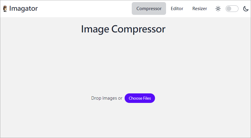 Imagator 免費線上圖片壓縮神器，免註冊開啟網站就能直接使用！