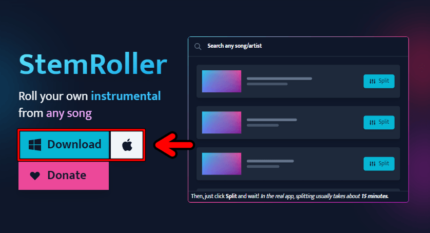 StemRoller 免費分離歌曲人聲和背景伴奏軟體，還能直搜 YT 音樂超方便！