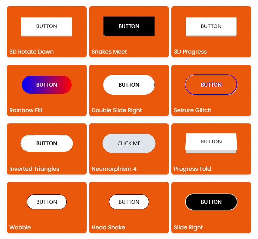 UI Buttons 超搶眼的免費 CSS 網頁按鈕素材網，共有 100 款樣式任你挑！