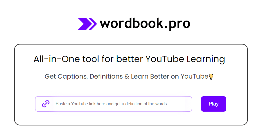 Wordbook 最佳 YouTube 英文學習工具，單字解釋輕鬆查還可加入字典收藏！