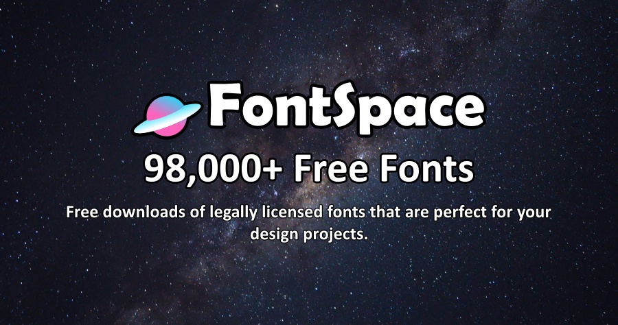 FontSpace 高品質免費英文字體下載庫，9.8 萬個合法授權英文字型任你下載！