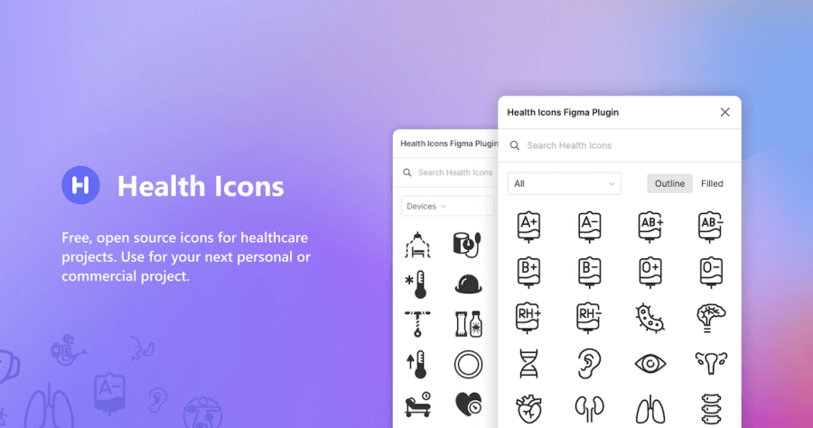 Health icons 線上健康醫療圖示素材庫，100%免費並可做個人及商業用途！