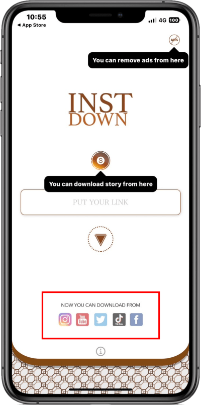 instdown 免費社群平台照片/影片下載 App，貼上連結就能直接下載到相簿中！