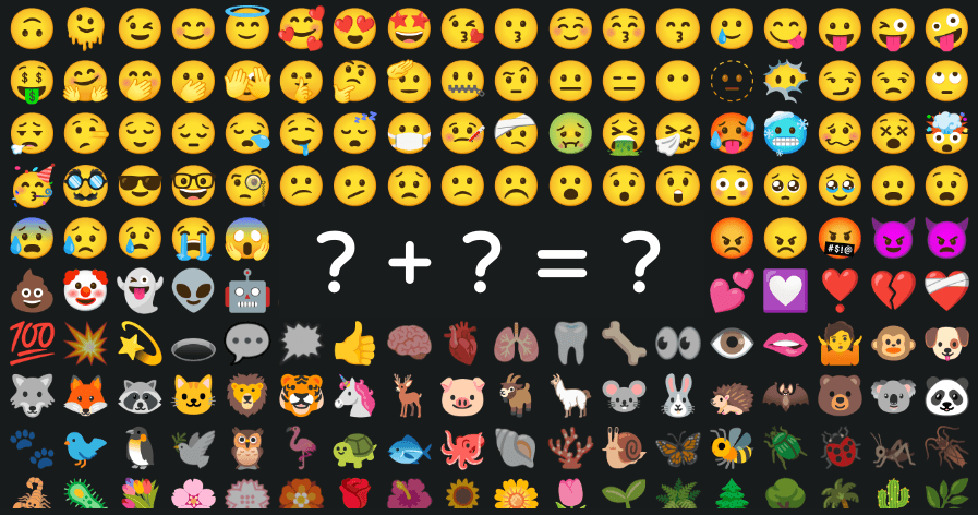 Emoji Kitchen Browser 超有趣的表情符號混合器，上萬種組合任你搭並可免費下載！