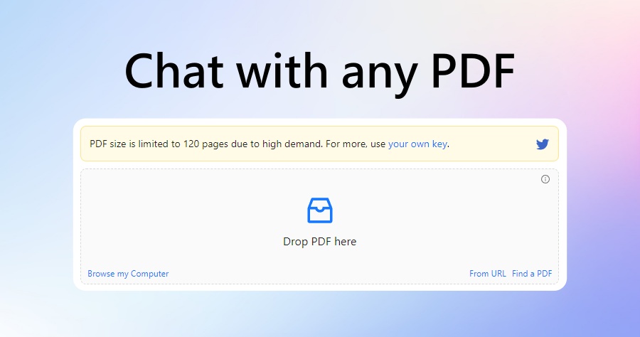 ChatPDF 免費線上 PDF 萬能解答工具，透過 AI 整理重點摘要並解決你的所有提問！