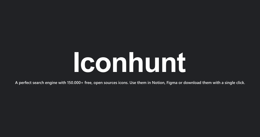Iconhunt 超方便的線上 icon 搜尋引擎，超過 15 萬個開源 SVG 圖標任你免費下載！