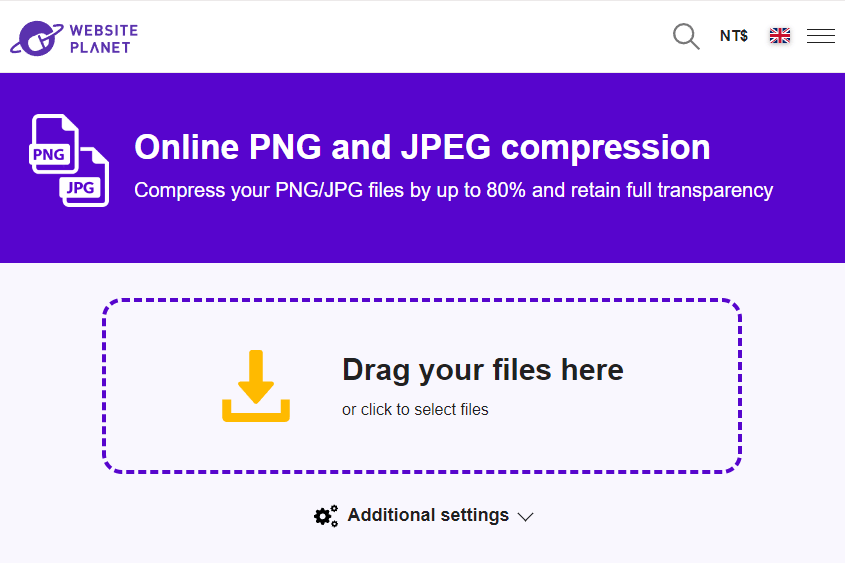 Compress PNG/JPG 簡單又快速的線上圖片壓縮工具，100 %免費並支援圖片批次處理！