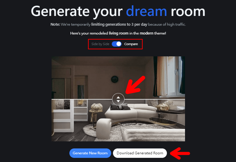 RoomGPT 免費線上 AI 夢幻房間產生器，一鍵輕鬆讓你家每個地方變成你夢想的樣子！