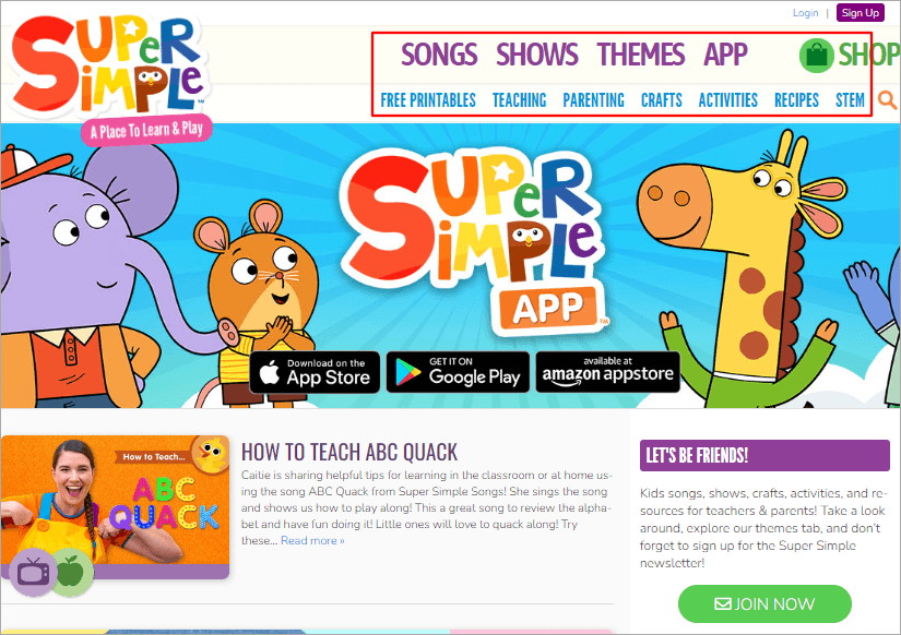 Super Simple 最佳兒童英語教學網站，讓孩子邊玩邊學無負擔！