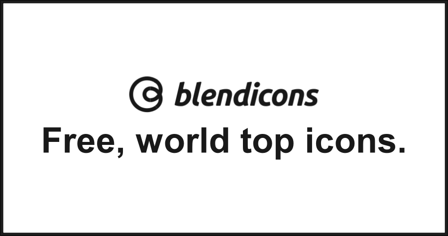 Blendicons 免費超優質 icon 圖示素材網，支援 SVG、PNG、PDF、WEB 格式並可商用！