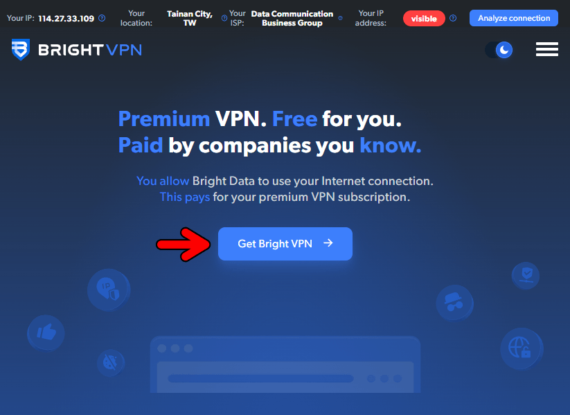 Bright VPN 最佳免費安全翻牆軟體，可以解鎖 150 多個國家的任何網站！
