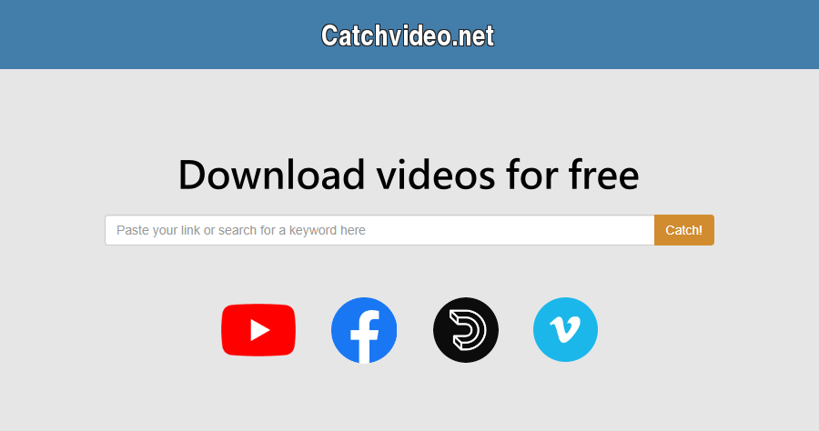 Catchvideo 新發現的免費線上影片下載器，支援 YT、FB、TikTok 等常見影音網站