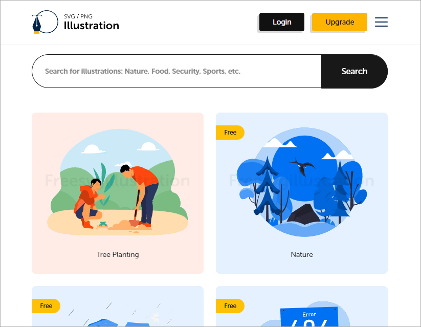 Free SVG illustrations 超精美 SVG 線上素材圖庫，不僅免費還可讓你玩轉配色！