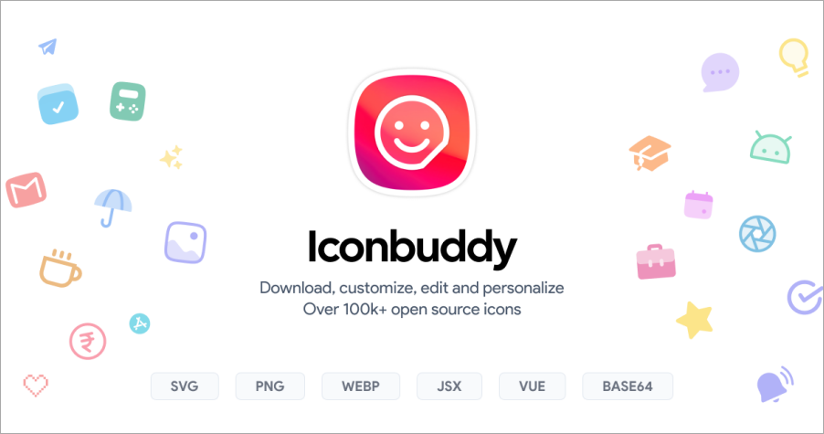 Iconbuddy 最好用的免費線上 icon 素材庫，超過 10 萬個開源 SVG 圖標任你下載！