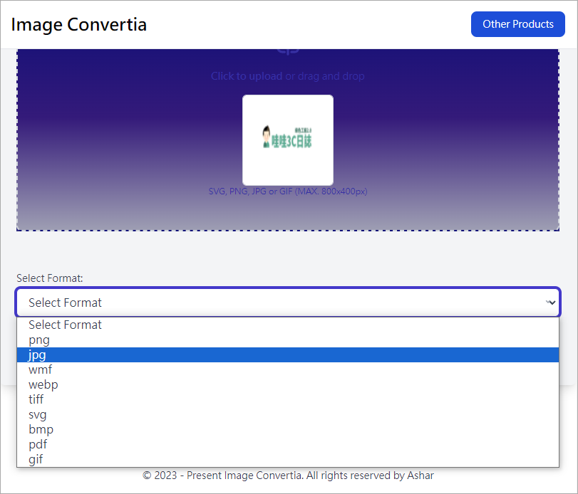 Image Format Converter 超方便的線上圖檔轉換器，不僅免費還無使用次數限制！