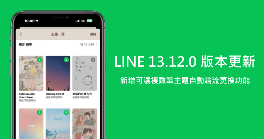 LINE 13.12.0 版本最新功能來襲，教你如何自動變換 LINE 主題樣式！