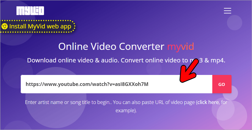 MyVid 免費線上影音下載器，YouTube 等常見影音網站都有支援！