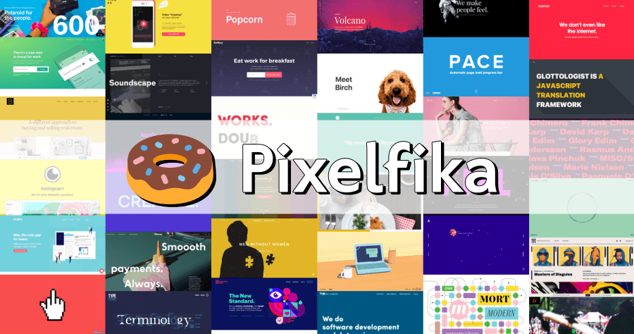 Pixelfika 線上網頁設計魔法世界，各種大師網站配色範例開啟你的創意靈感！