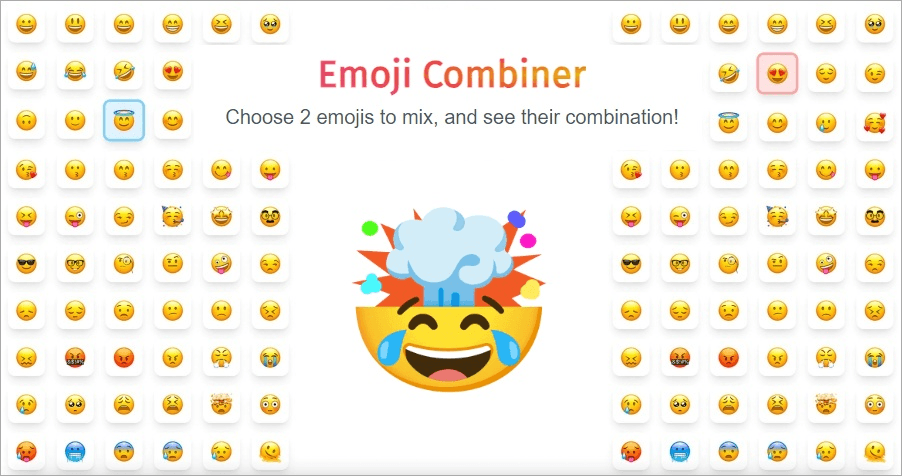 Emoji Combiner 免費線上表情符號組合器，超多種組合方式任你搭配！