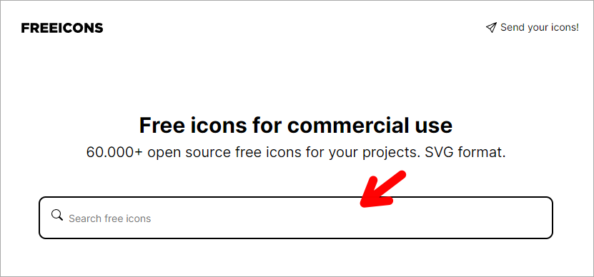 FreeIcons 免費線上開源圖示素材網，超過 60,000 圖示任你下載並可用於商業用途！