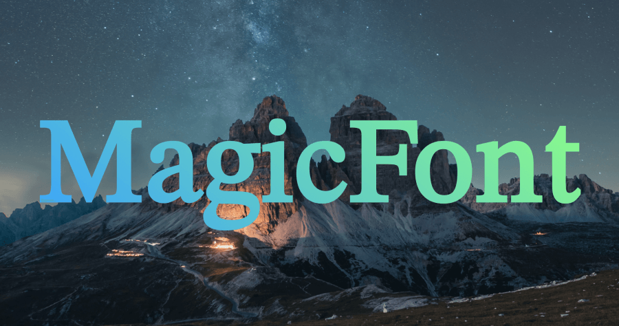 Magicfont 有趣的免費線上文字圖片產生器，用漸層、圖片、影片填滿文字來打造視覺吸引力！