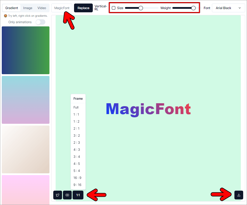Magicfont 有趣的免費線上文字圖片產生器，用漸層、圖片、影片填滿文字來打造視覺吸引力！