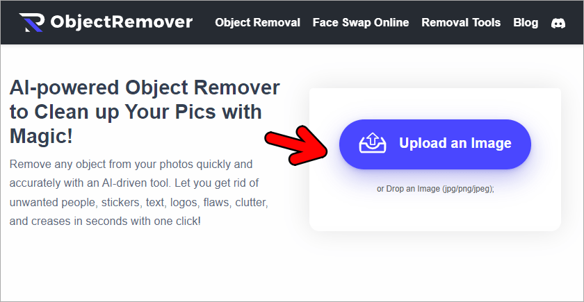 ObjectRemoval 無廣告線上 AI 魔法移除工具，一鍵幫你擺脫照片不需要的物件！