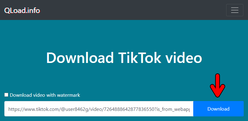 Qload.info 超讚的無浮水印 TikTok 影片下載器，免費無任何限制還可下載 MP3 音檔！