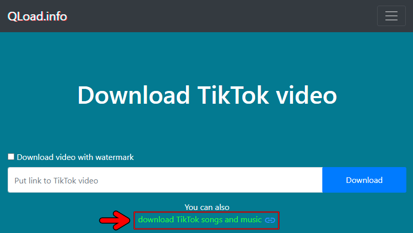 Qload.info 超讚的無浮水印 TikTok 影片下載器，免費無任何限制還可下載 MP3 音檔！