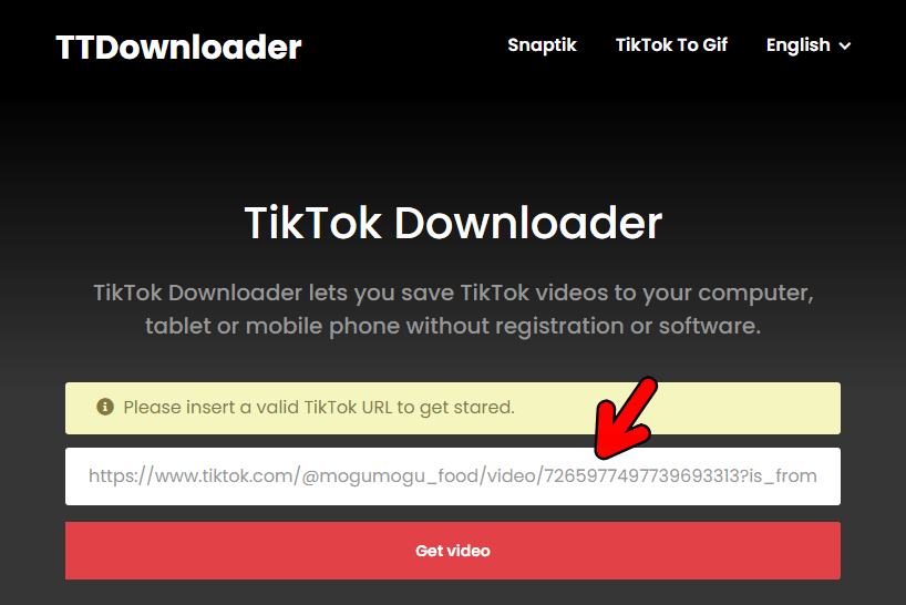 TTDownloader 免費線上無廣告 TikTok 影片下載網，支援下載 MP3 與無水印影片！
