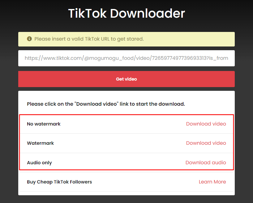 TTDownloader 免費線上無廣告 TikTok 影片下載網，支援下載 MP3 與無水印影片！