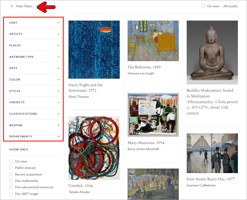 Art Institute Chicago 芝加哥藝術博物館收藏庫，超過 5 萬張可商用館藏畫像免費下載！