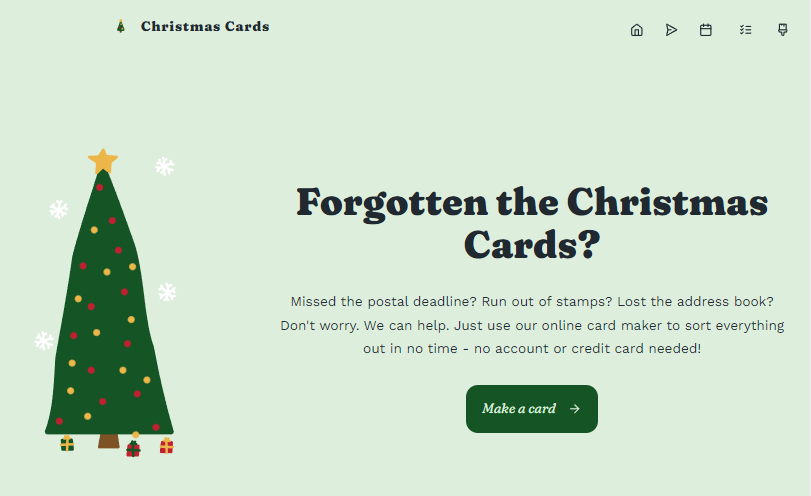 Christmas Cards 免費線上聖誕卡片 DIY 工具，輕鬆打造您獨一無二聖誕祝福賀卡！