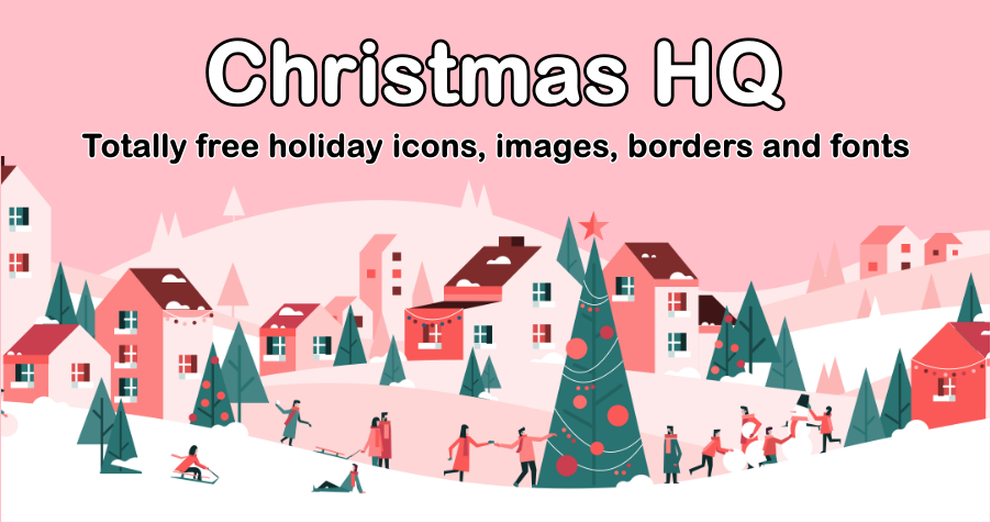 Christmas HQ 免費線上聖誕節設計素材庫，不管是插畫、背景、圖片、字體通通有！