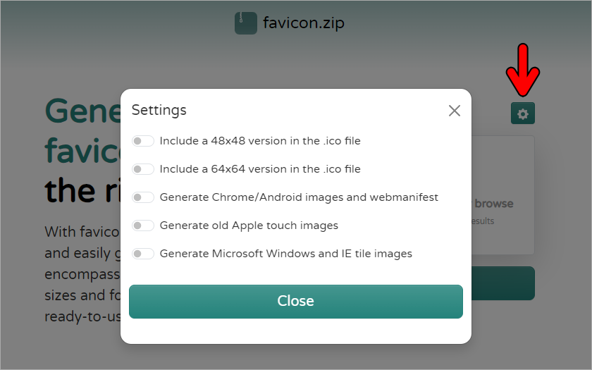 favicon.zip 超方便的免費製作網站圖標工具，簡單快速還可自動產生程式碼！