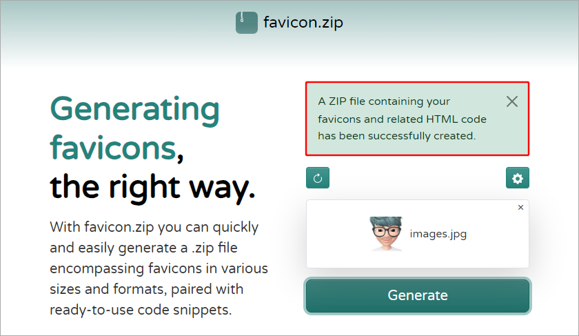 favicon.zip 超方便的免費製作網站圖標工具，簡單快速還可自動產生程式碼！