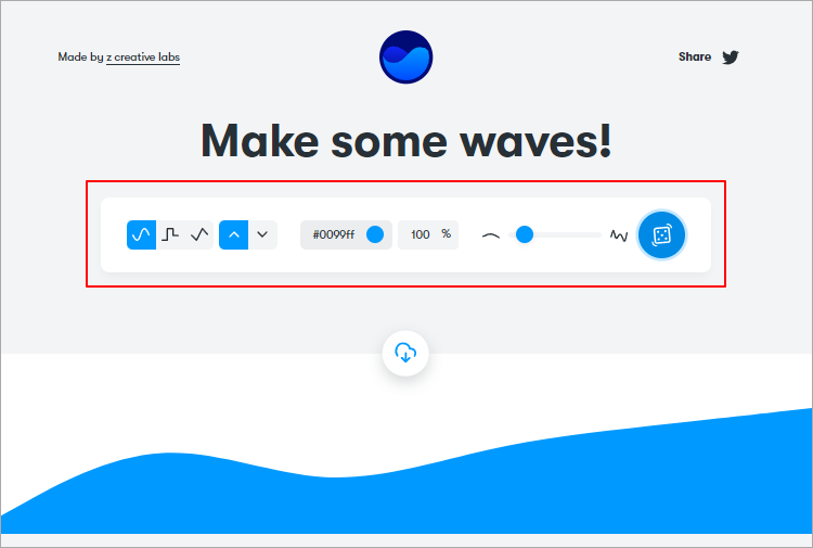GetWaves 免費 SVG 波浪背景生成器，顏色、類型、密度都可自行設定！