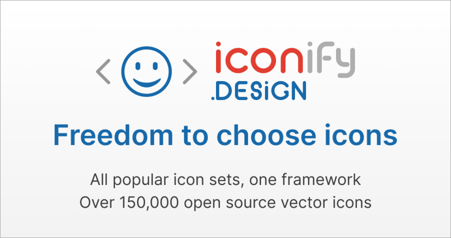 Iconify 免費線上 SVG 圖示素材網，超過 10 萬個開源圖示任你下載並可做商業用途！
