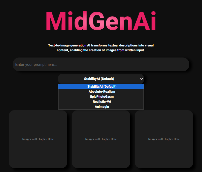 MidGenAI 最佳免費線上 AI 圖片產生器，擁有五個超棒模板且無須註冊！