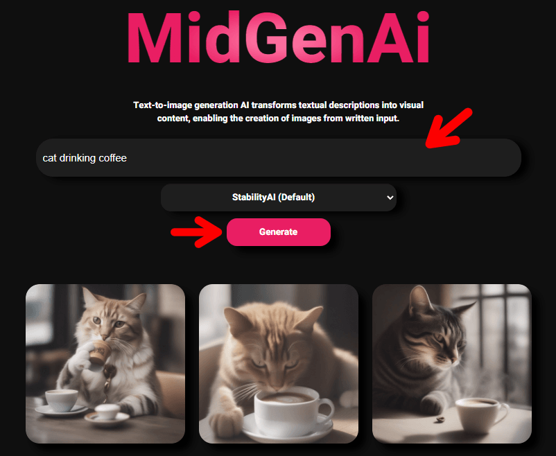 MidGenAI 最佳免費線上 AI 圖片產生器，擁有五個超棒模板且無須註冊！