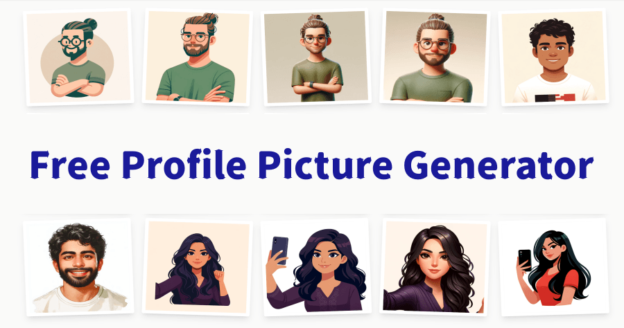 Free PFP Generator 線上頭像產生器，利用 DALLE-3 技術打造 5 種美式漫畫風格頭像！