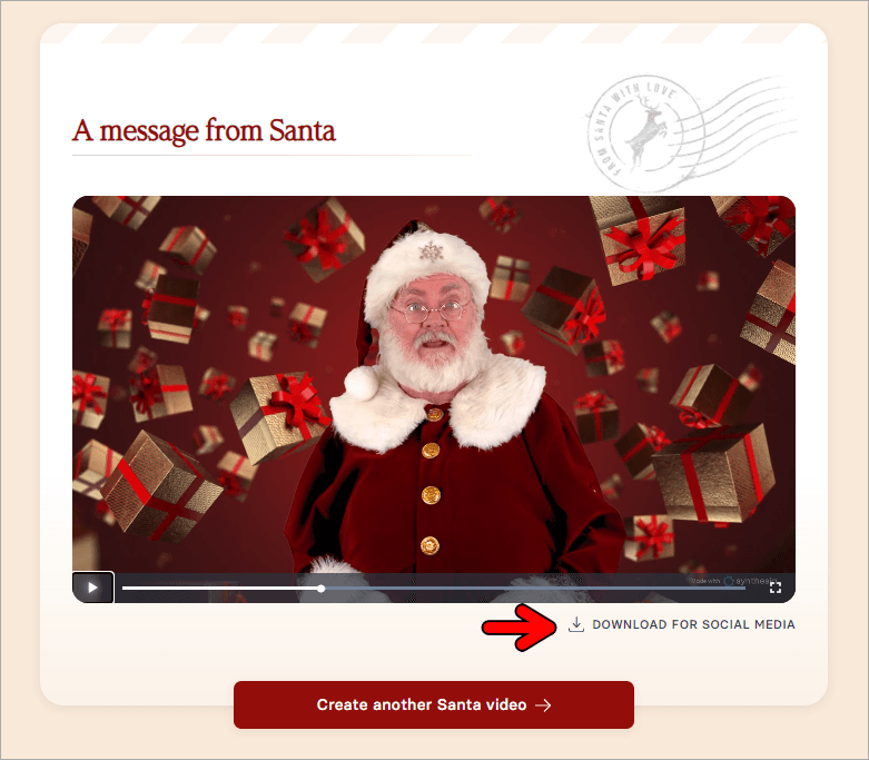 Synthesia Santa Video 線上 AI 聖誕老人祝福影片製作工具，支援超過 120 多種語言包含繁體中文！