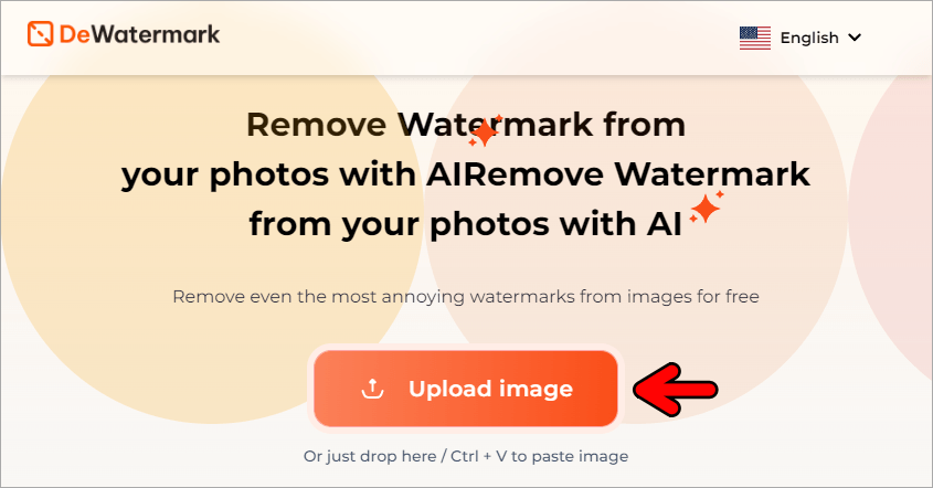 DeWatermark 線上 AI 浮水印移除工具，百分之百免費無限次數使用！