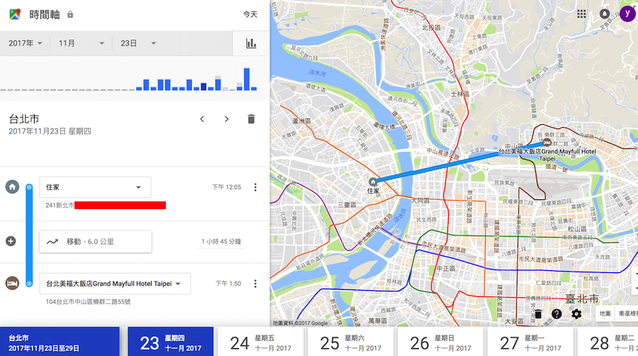 Google 時間軸 不準 編輯