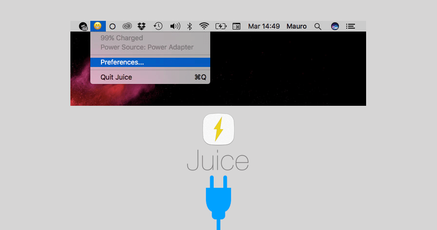 Juice Mac電量顯示 電池圖示 表情符號 emoji