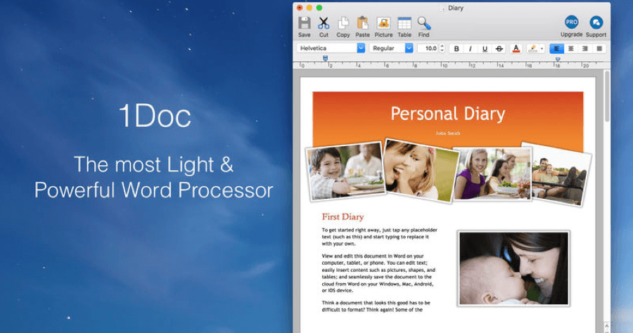 【Mac】 1Doc 超級輕量級 Word，大小不到 5MB 的 Mac 文書編輯器！
