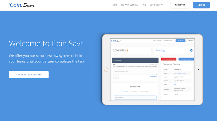 Coin.Savr 第三方比特幣金流平台，比特幣交易不用再面交了，100% 杜絕比特幣交易詐騙！
