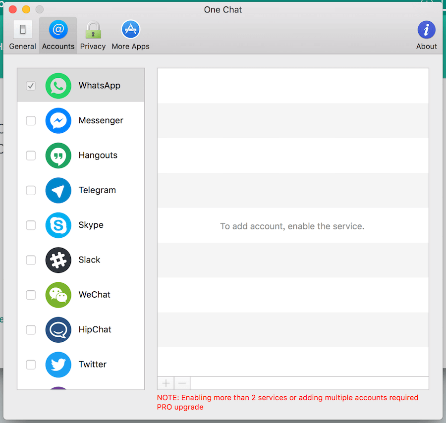 One Chat Lite 聊天軟體 整合 Mac