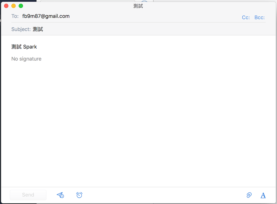 Spark Mac Email排程