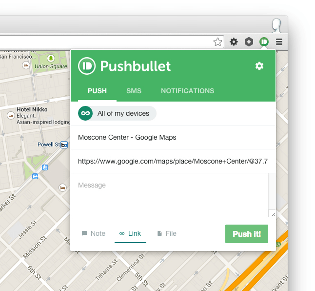 Pushbullet 電腦顯示手機通知